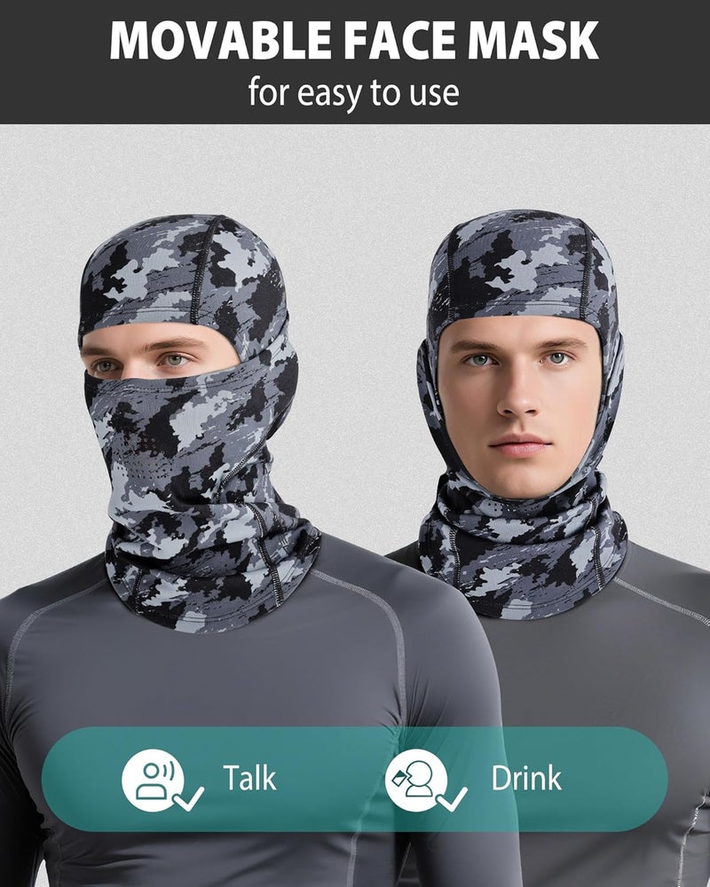 AOPREL Balaclava Ski Mask for Men Winter Face Mask Breathable & Thermal Winter Balaclava Women for Cold Weather Outdoor - Image 5